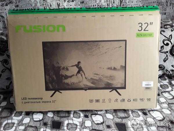 Телевизор fusion с встроенным цифровым приёмником dvb-t2