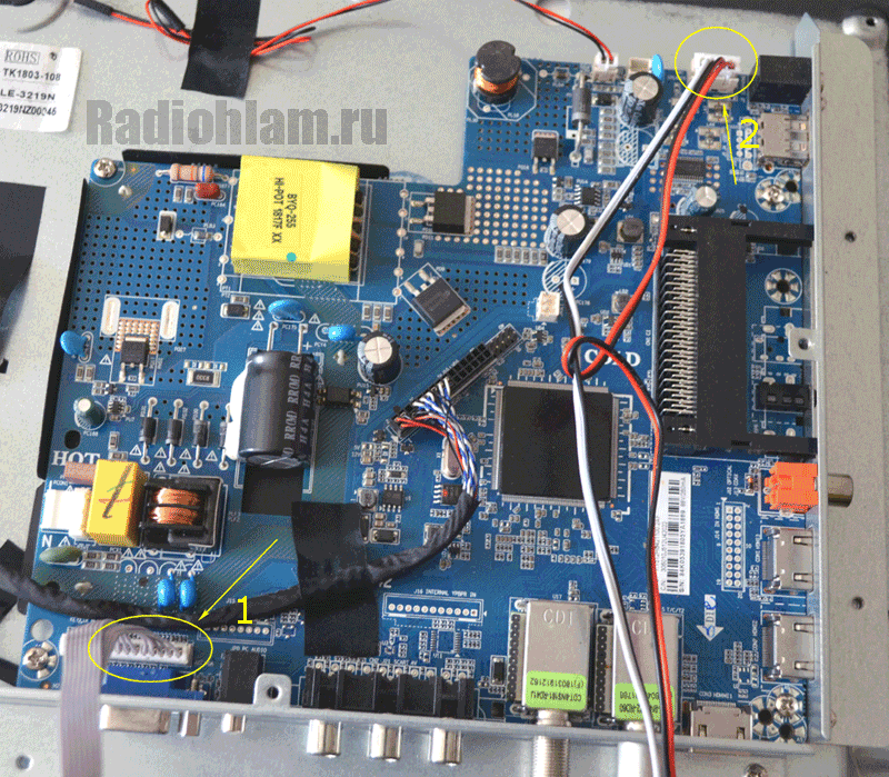 H led32v8 доработка подсветки