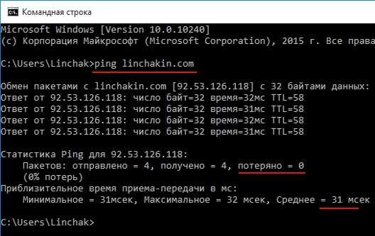 Как пропинговать ip-адрес (компьютера, роутера или сервера) - 192.168.1.1 вход настройка роутера