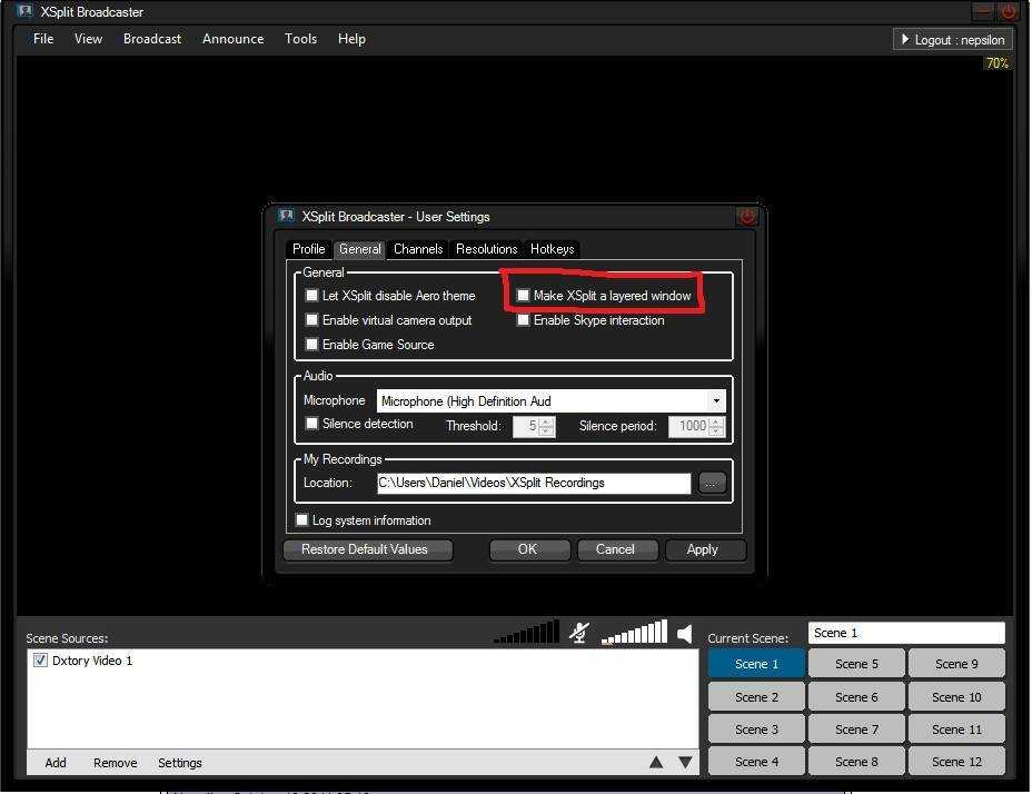 Как настроить и пользоваться xsplit broadcaster