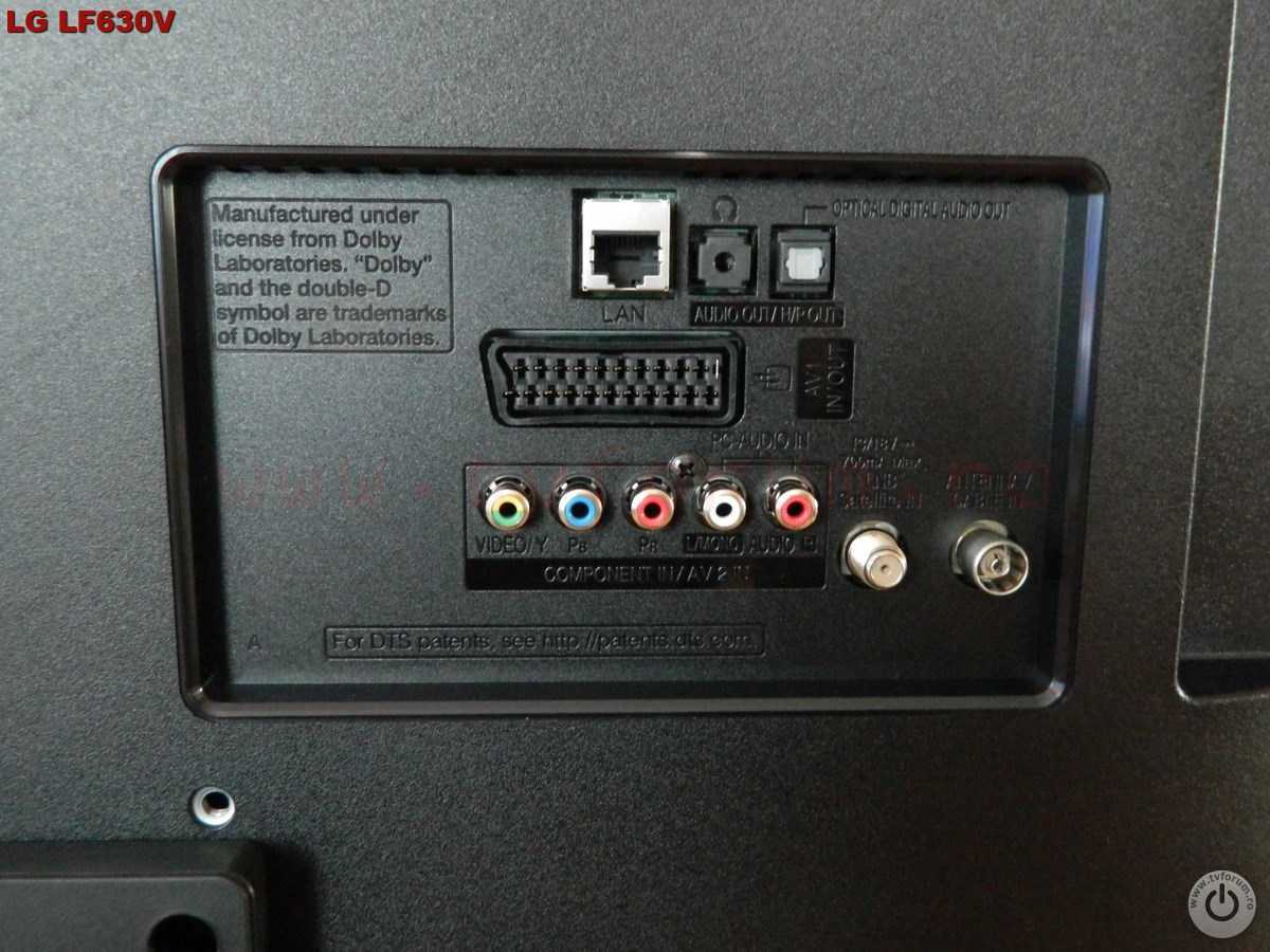 Lg 40lf630v нет подсветки