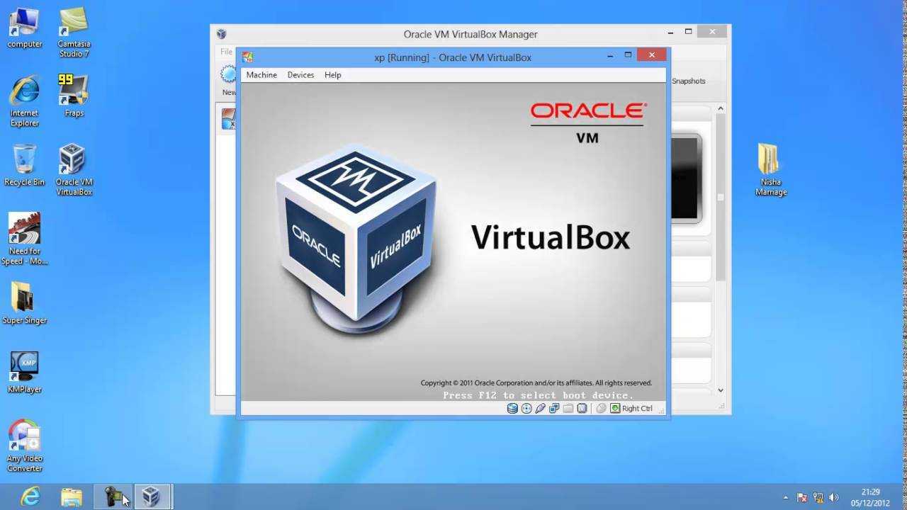 Создание и настройка виртуальной машины в virtualbox