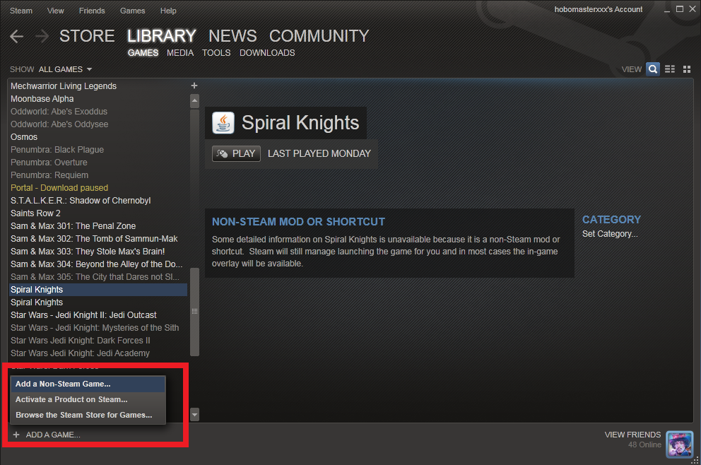 Как в Steam указать путь к папке с уже установленной на компьютере игрой