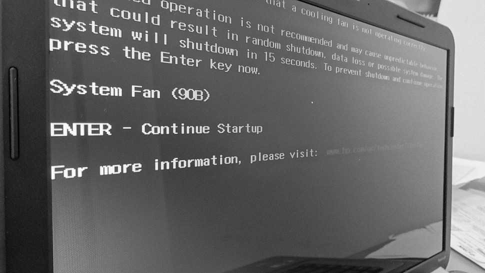 Как исправить ошибку системного вентилятора 90b на ноутбуке hp? - руководства windows. - 2023