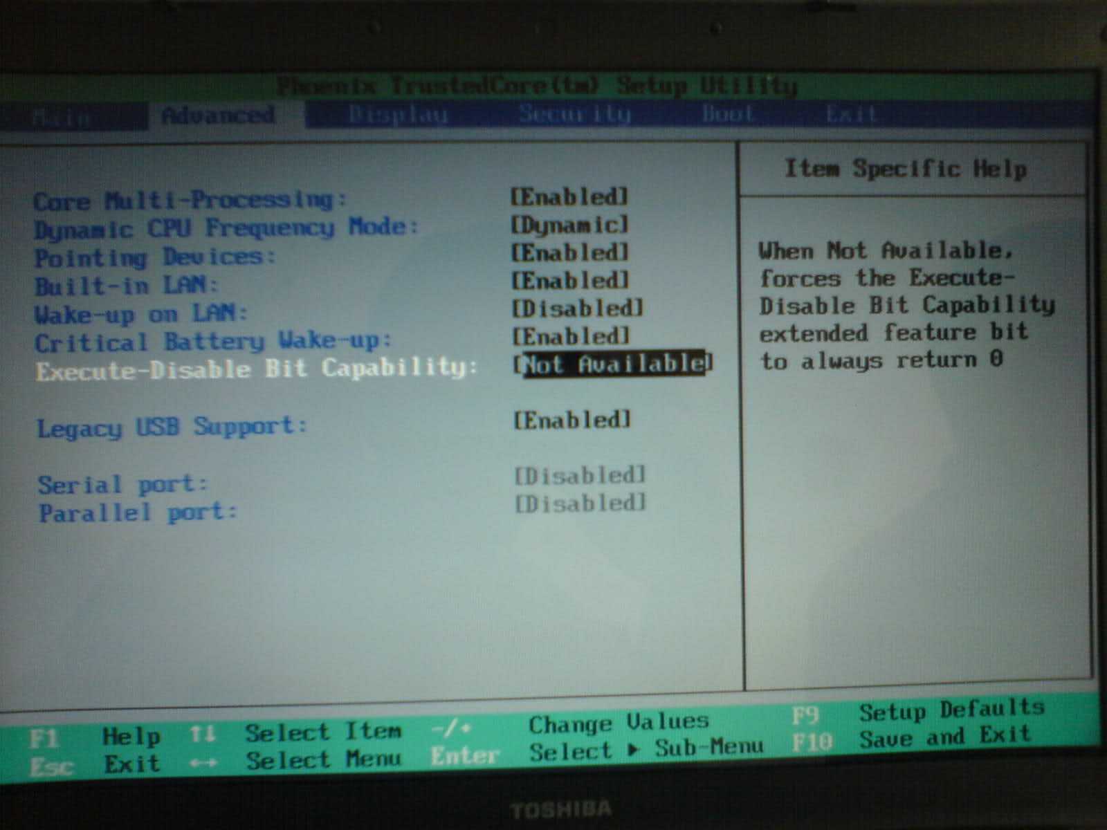 Fix enable "no-execute memory protection"