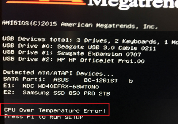 Cpu fan profile