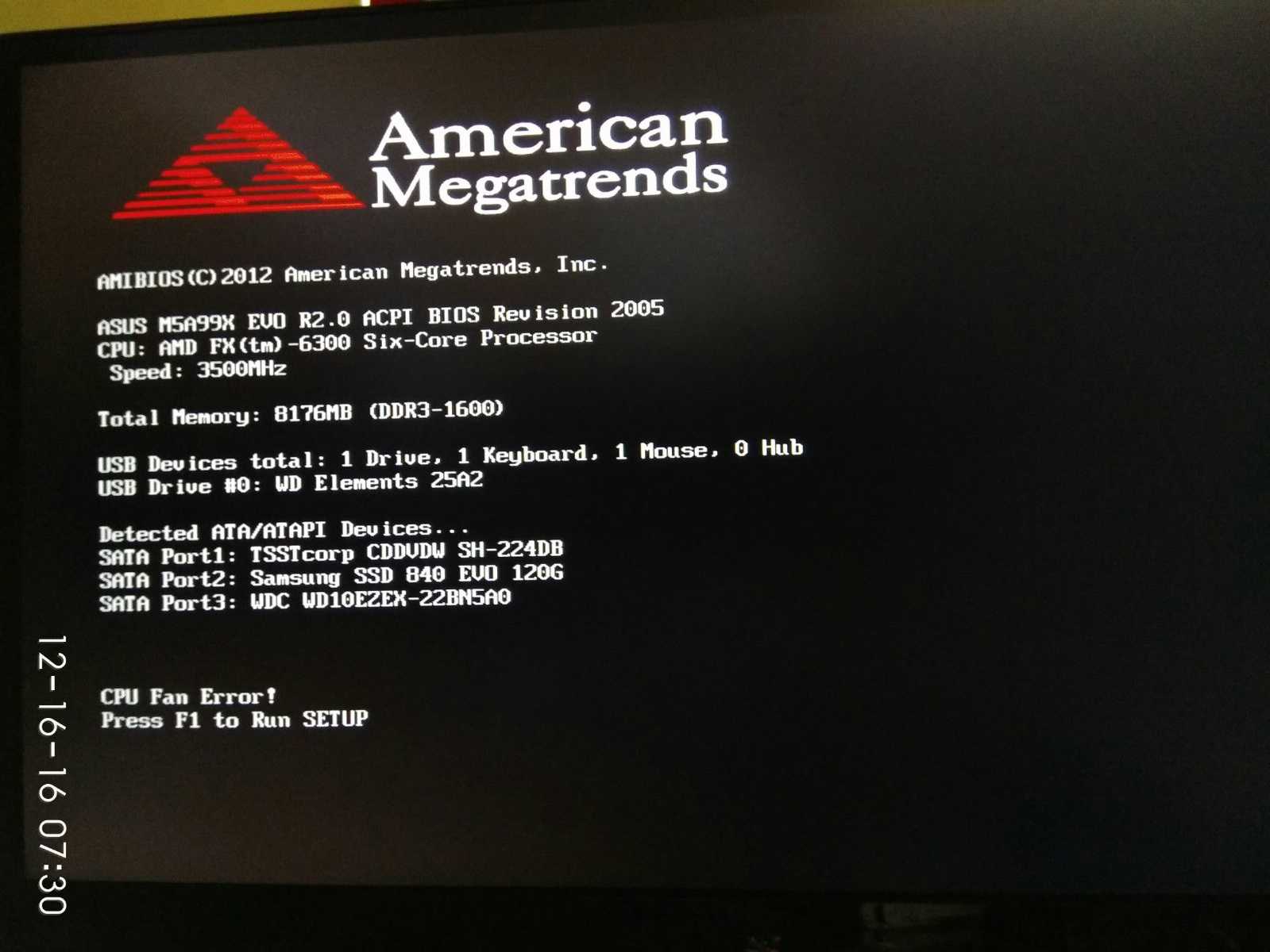 При включения запускается биос. American MEGATRENDS f1 или f2. American MEGATRENDS CPU. Биос CPU Fan Error. American MEGATRENDS CPU Fan Error.