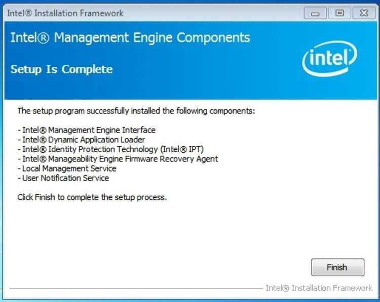 Intel management engine (intel me)