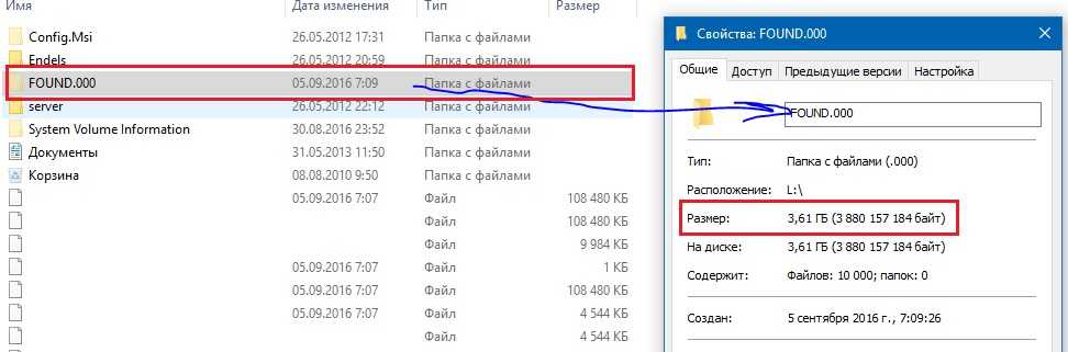 Скрытые каталоги с именами Found000, Found001 и тд Что это такое