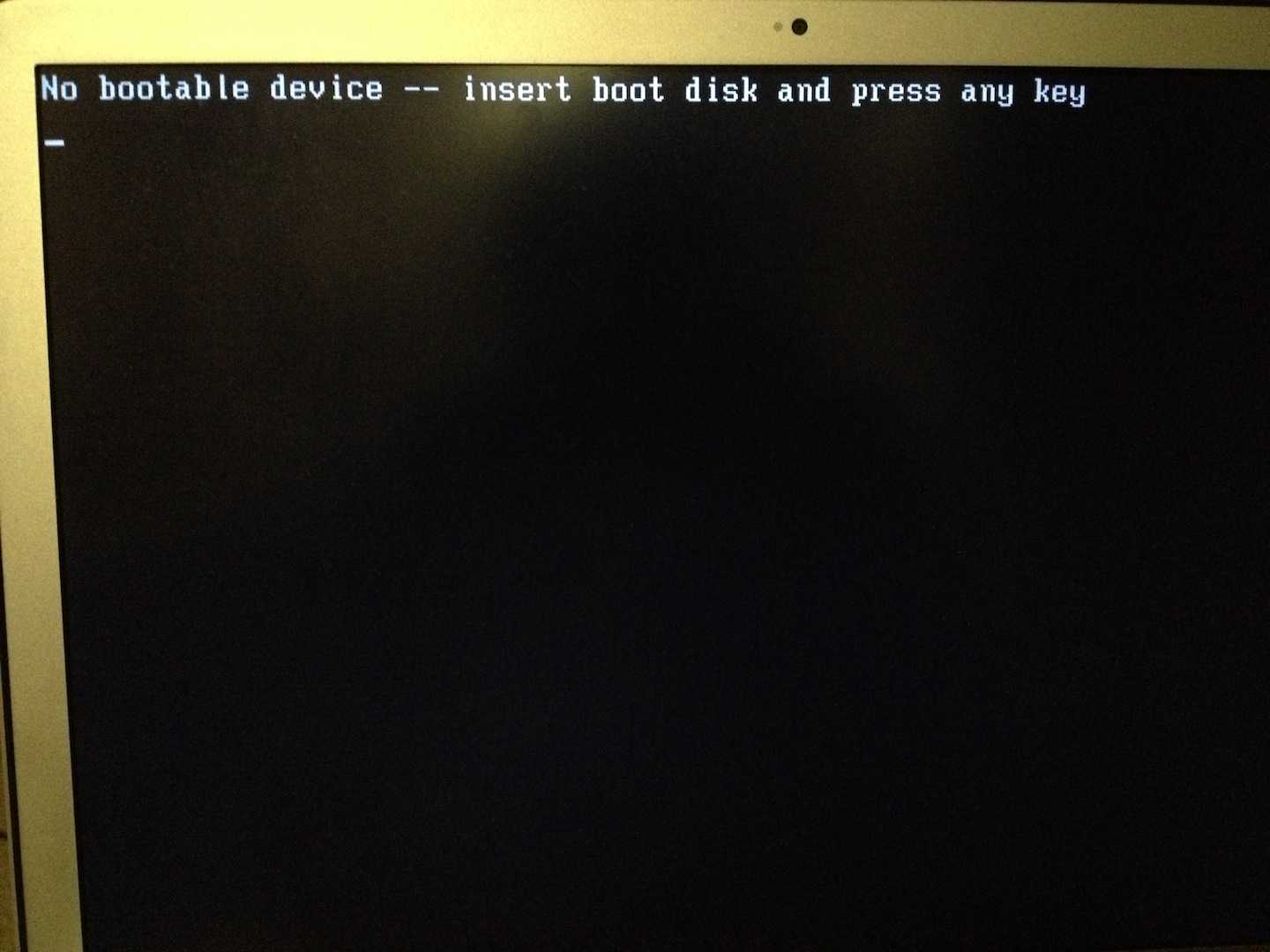 Boot device not found: исправить ошибку при включении пк