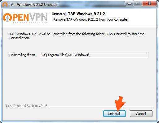 Tap-Windows 9.9.2. Tap-Windows Adapter v9. OPENVPN удаляется tap адаптер.