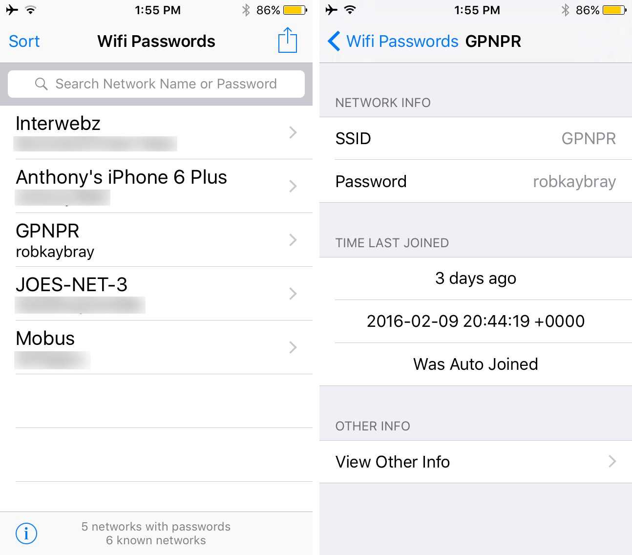 Как посмотреть пароль от wifi на айфоне? все самые удобные способы. как посмотреть пароль от вайфая на айфоне x, 8, 7, 6 и айпаде?