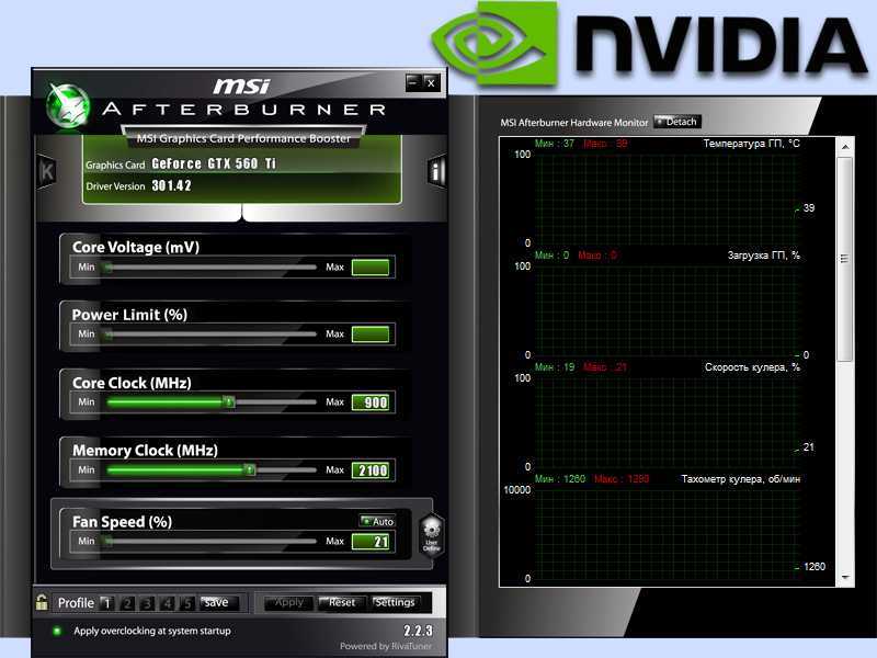 Особенности использования программы msi afterburner