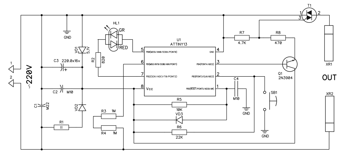 K pc822 схема ремонт