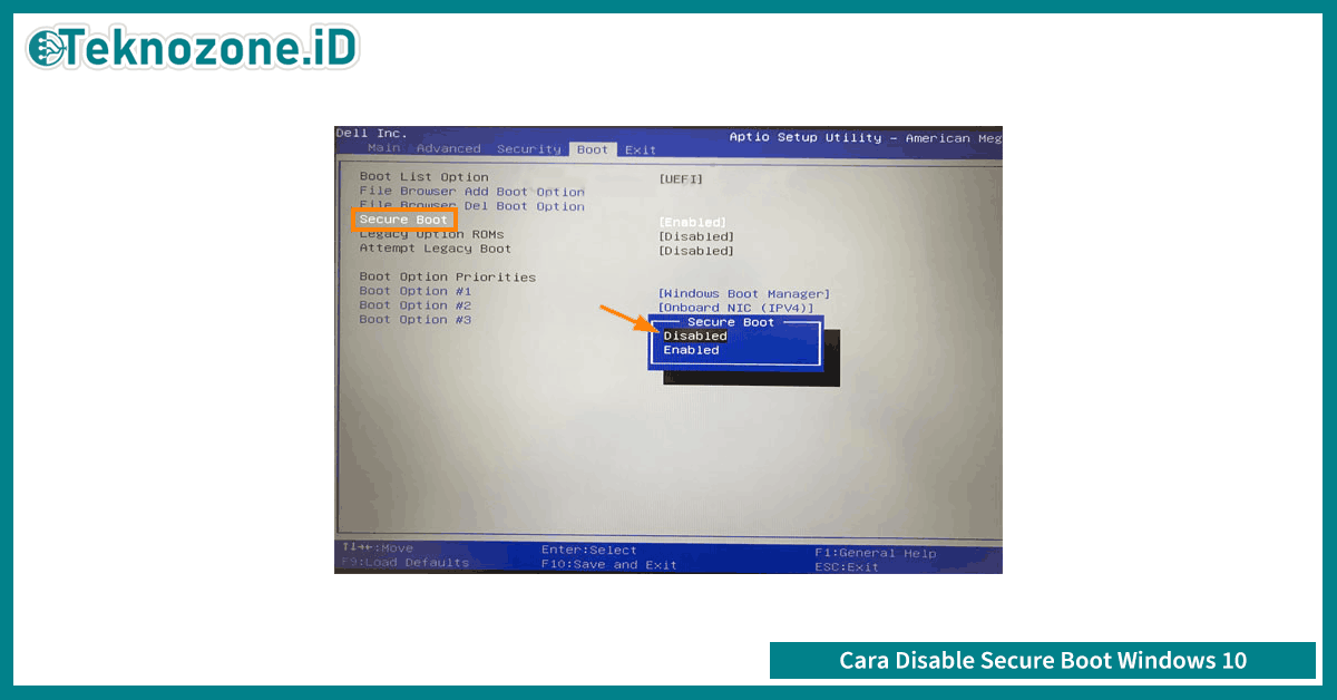 Как отключить secure boot
