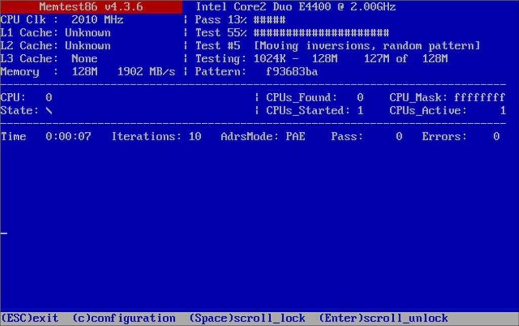 Диагностика оперативной памяти. пошаговая инструкция memtest