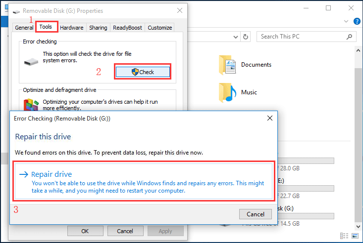 Should be checked for errors. Checking Disk Removable Disk. Checking Disk Removable Disk USB. USB Repair Tool check Error. Repairing Disk Errors this might take over an hour to complete.