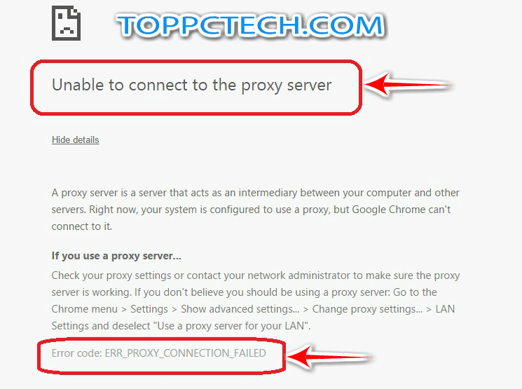 [fixed] error code err_proxy_connection_failed issue